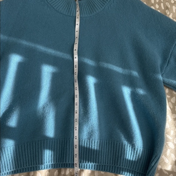 NAADAM Super Luxe Cashmere Mockneck Sweater Women’s Blue Size M - Picture 7 of 7